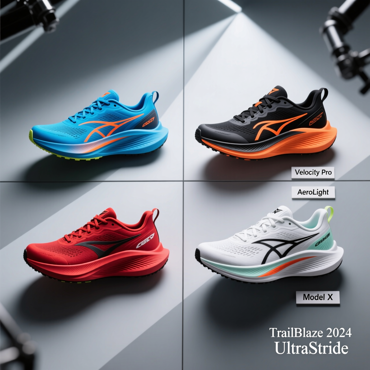 running shoes selection